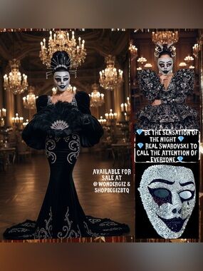 🆕Rhinestone Bedazzled Masquerade Bling Face Mask For Halloween,Mardi Grass &More